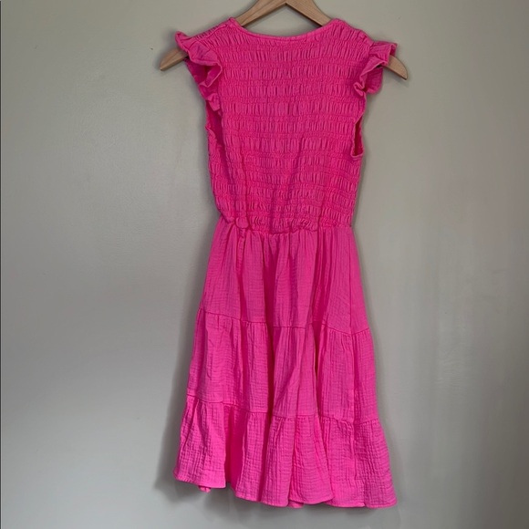 NWT Beachsissi V Neck Dress Pink Women's Medium - Picture 5 of 6